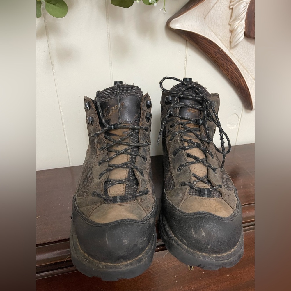 DANNER Men's Radical 452 Dark Brown Leather GORE-TEX 5.5” Hiking Boots Size 10 - Picture 4 of 11